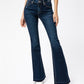 Kancan Women's Mid Rise Classic Jeans Blue 5