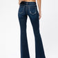 Kancan Women's Mid Rise Classic Jeans Blue 5