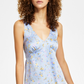 Hippie Rose Junior's V Neck Fit & Flare Midi Dress Blue Size Large