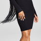 And Now This Women's Ribbed Knit Bodycon Dress & Shrug Black Size X-Small
