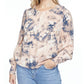 Cooper & Ella Women's Elastic Neck and Hem Top Pink Size M