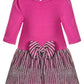 Purple Rose Baby Girl's Knit Bodice Dress with Lurex Skirt Pink Size 18MOS