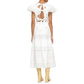 Sea Women's Georgina Eyelet V Neck Dress White Size 2