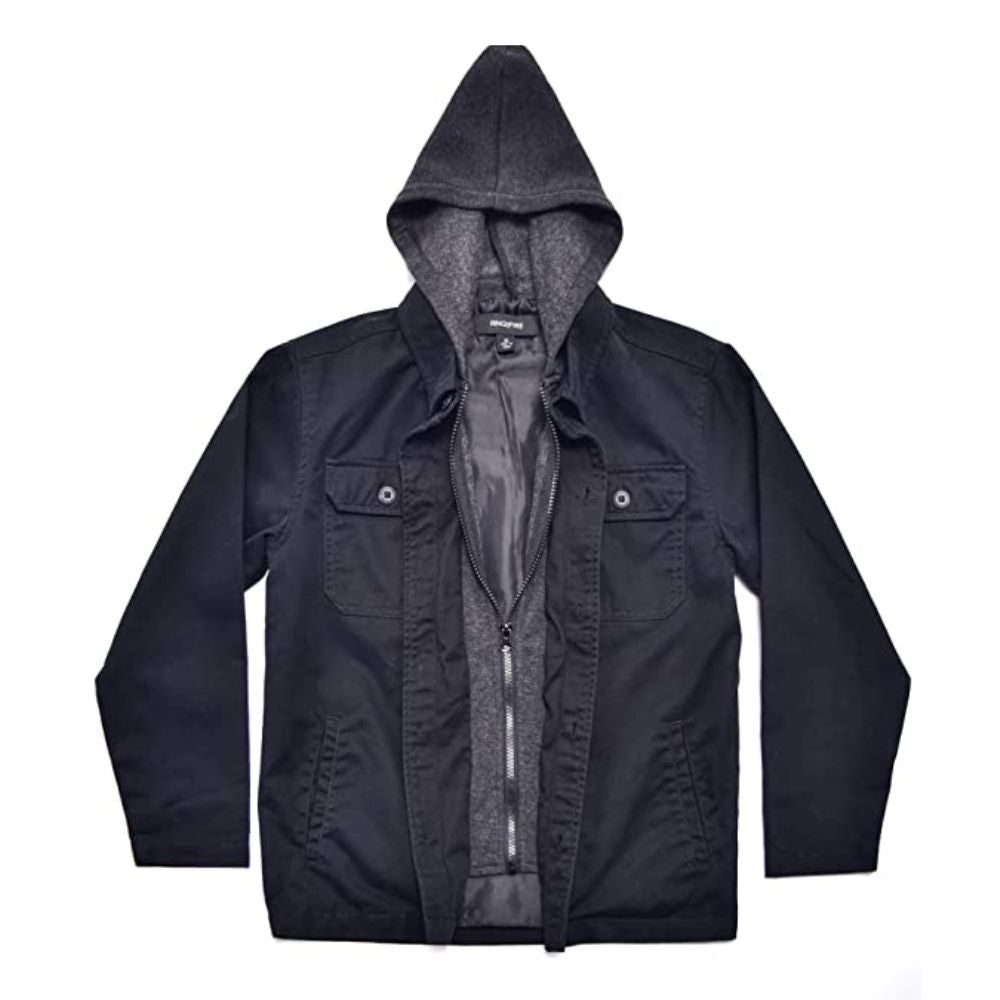 Ring Of Fire Big Boy's Woodman Jacket Black Size Small