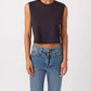 Amo - Denim Sleeveless Babe Tee