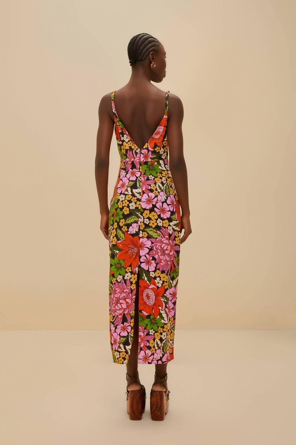Farm Rio - Floral Vivi Rose Midi Dress