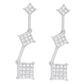 14K White Gold 1 cttw Princess Cut Diamond Earrings (G-H, VS1-VS2)