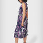 Leota Women's Sleeveless Mindy Dress in Retro Floral Purple