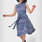 Leota Women's Sleeveless Mindy Dress in Retro Crystal Blue