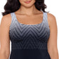 Reebok Women's Endless Endurance Tankini Top Swimsuit Black Size 14