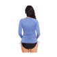 Reebok Women's Sun Shirt Tunic Swimsuit Blue Size Medium