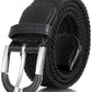 Mio Marino Women's Braided Stretch Belt Black Size M
