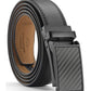 Mio Marino Men's Linxx Designer Ratchet Leather Belt Black Size Medium