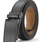 Mio Marino Men's Linxx Designer Ratchet Leather Belt Black Size Medium