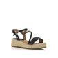 Mara Mare Women's Black Platform Sandals