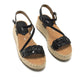 Mara Mare Women's Black Platform Sandals