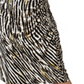 Leota Women's Kathy Ruched Zebra Print Skirt Black