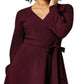 Leota Women's Perfect Wrap Dress Red Size Medium