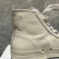 Re/Done Women's 90S High Top Leather Sneakers Vintage White Size 7