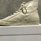Re/Done Women's 90S High Top Leather Sneakers Vintage White Size 7