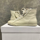 Re/Done Women's 90S High Top Leather Sneakers Vintage White Size 7