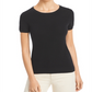 C by Bloomingdale's Short-Sleeve Cashmere Sweater Black Size M