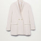 Mango Women's Blazer Style Coat Beige Size Medium