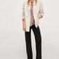 Mango Women's Blazer Style Coat Beige Size Medium