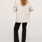 Mango Women's Blazer Style Coat Beige Size Medium