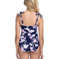 Profile By Gottex - D-Cup Scoop Neck Shirred One Piece Swimsuit