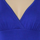 Loveappella V-Neck Jersey Maxi Dress In Blue Mazarine Size Small