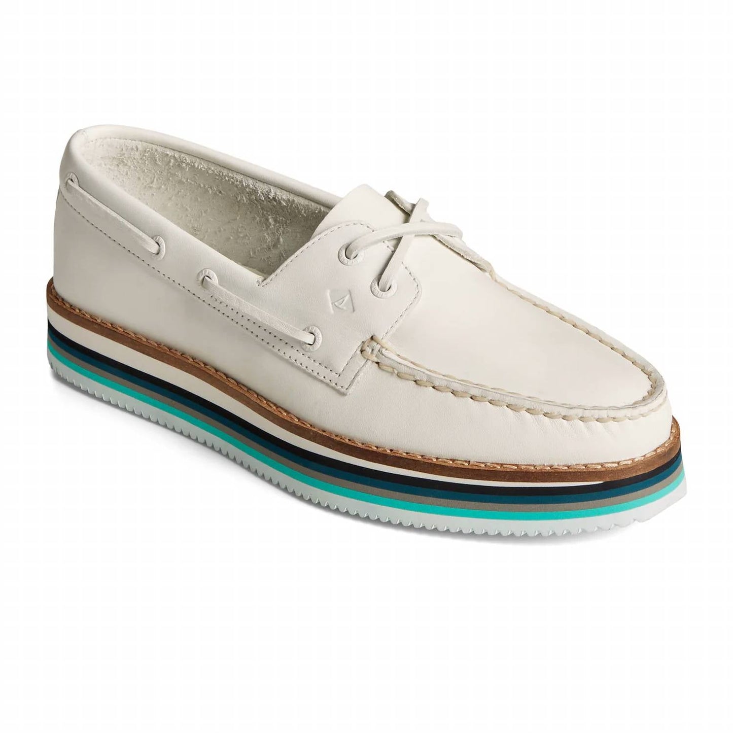स्पेरी - महिलाओं के ऑथेंटिक ओरिजिनल स्टैक्ड बोट शू