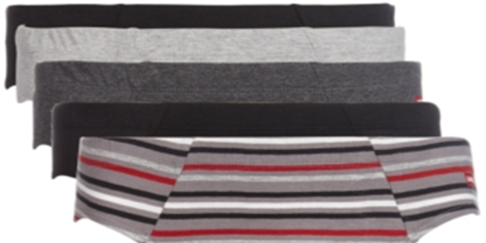 Levi's Men's 5 Pk Briefs Black Size M