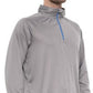 Trunks Men's Frost Solid Swim Shirt Upf 50 Zip Neck Long Sleeve Gray Size Medium