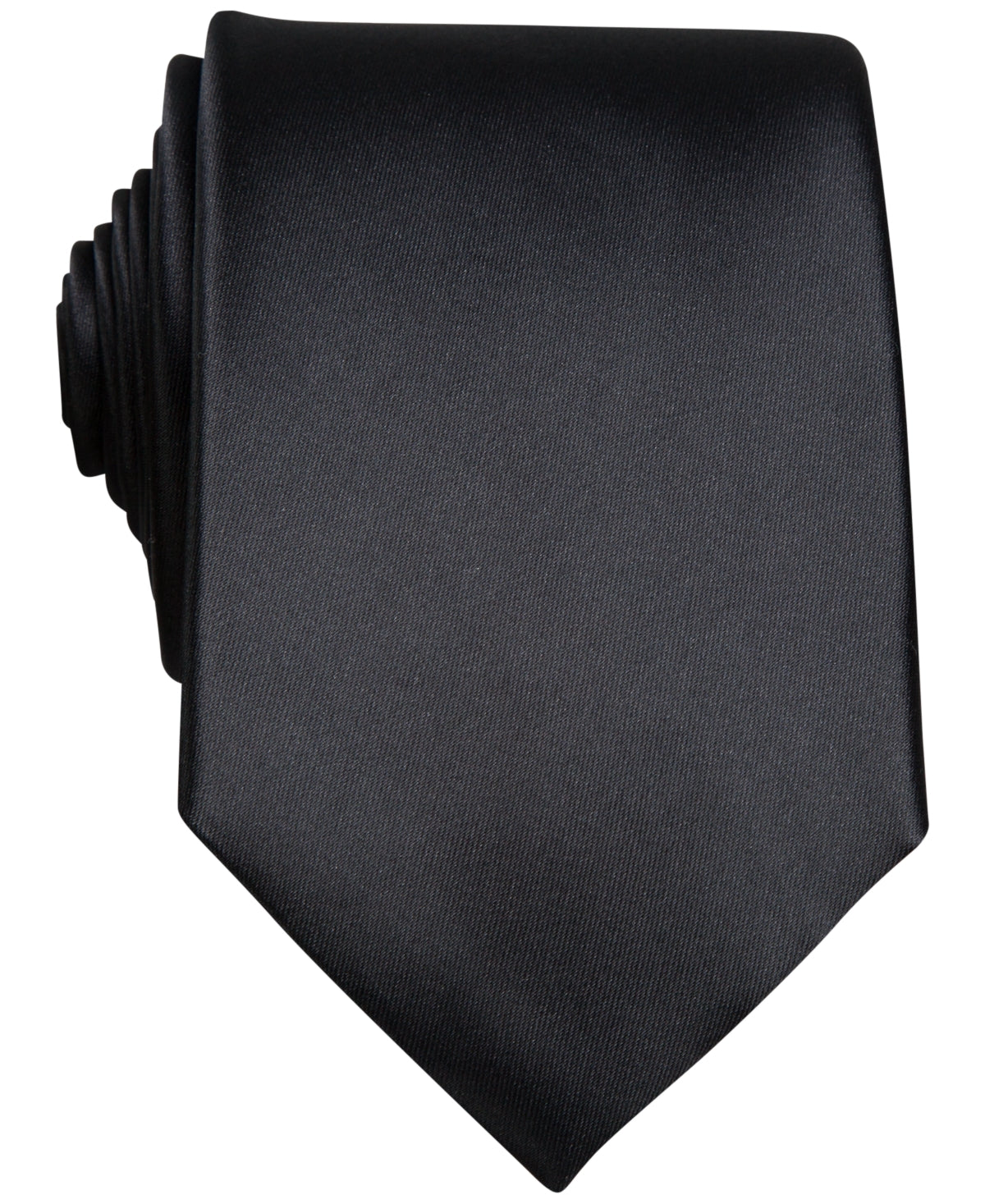 Perry Ellis Men's Satin Solid Tie Black Size Regular