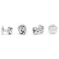 Cufflinks Inc. Men's Knot Shirt Studs Gray Size Regular