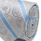 Cufflinks Inc. Men's Marvel Comics Stripe Silk Tie Gray Size Regular