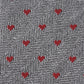 Cufflinks Inc. Men's Herringbone Hearts Linen Tie Black Regular