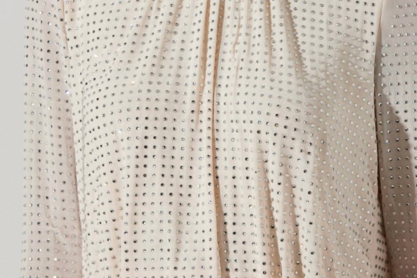 Astr - Balsa Mock Neck Rhinestone Top