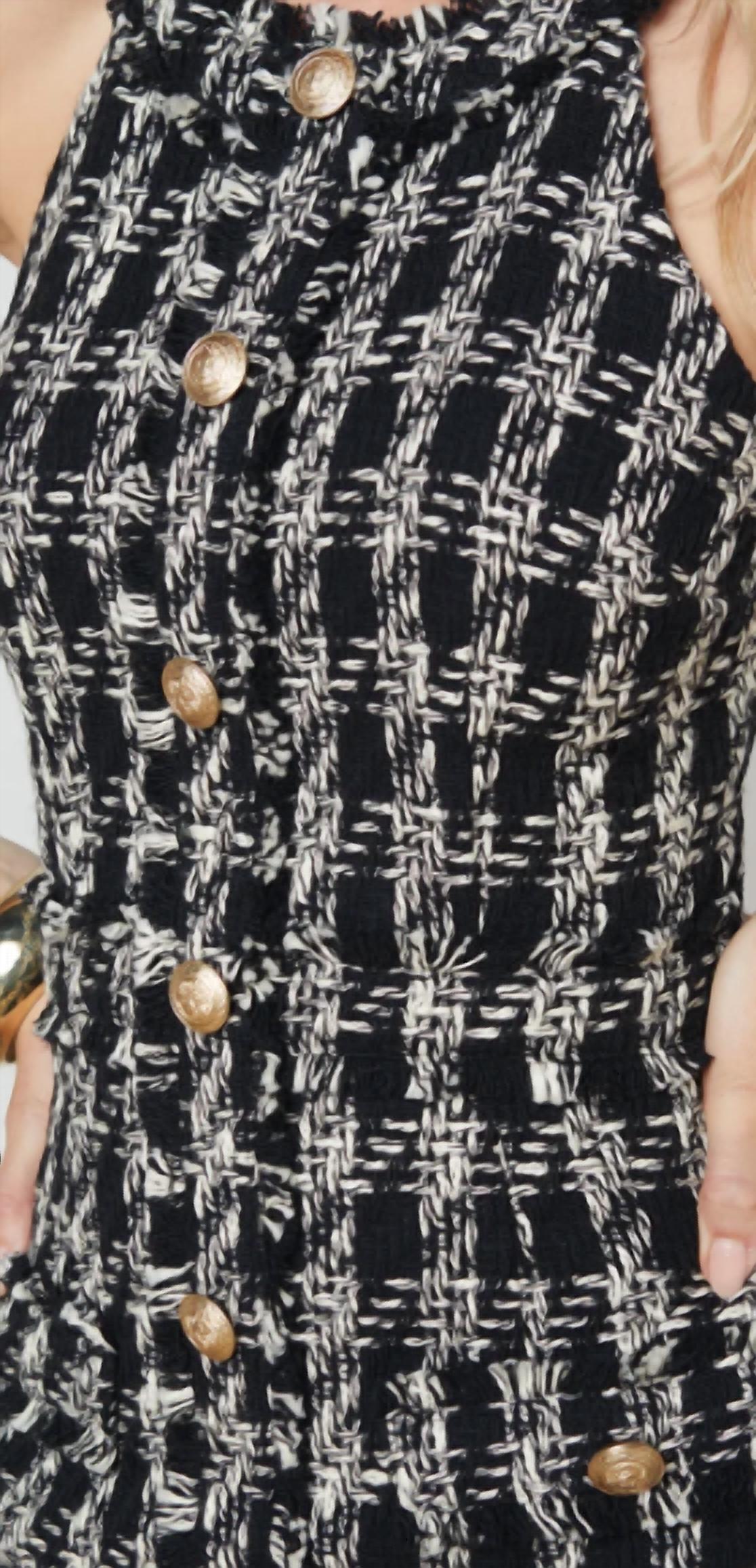 L'Agence - Jade Tweed Mini Dress