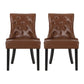 Cheney Contemporary Dining Chair Tufted Upholstery (Set of 2)