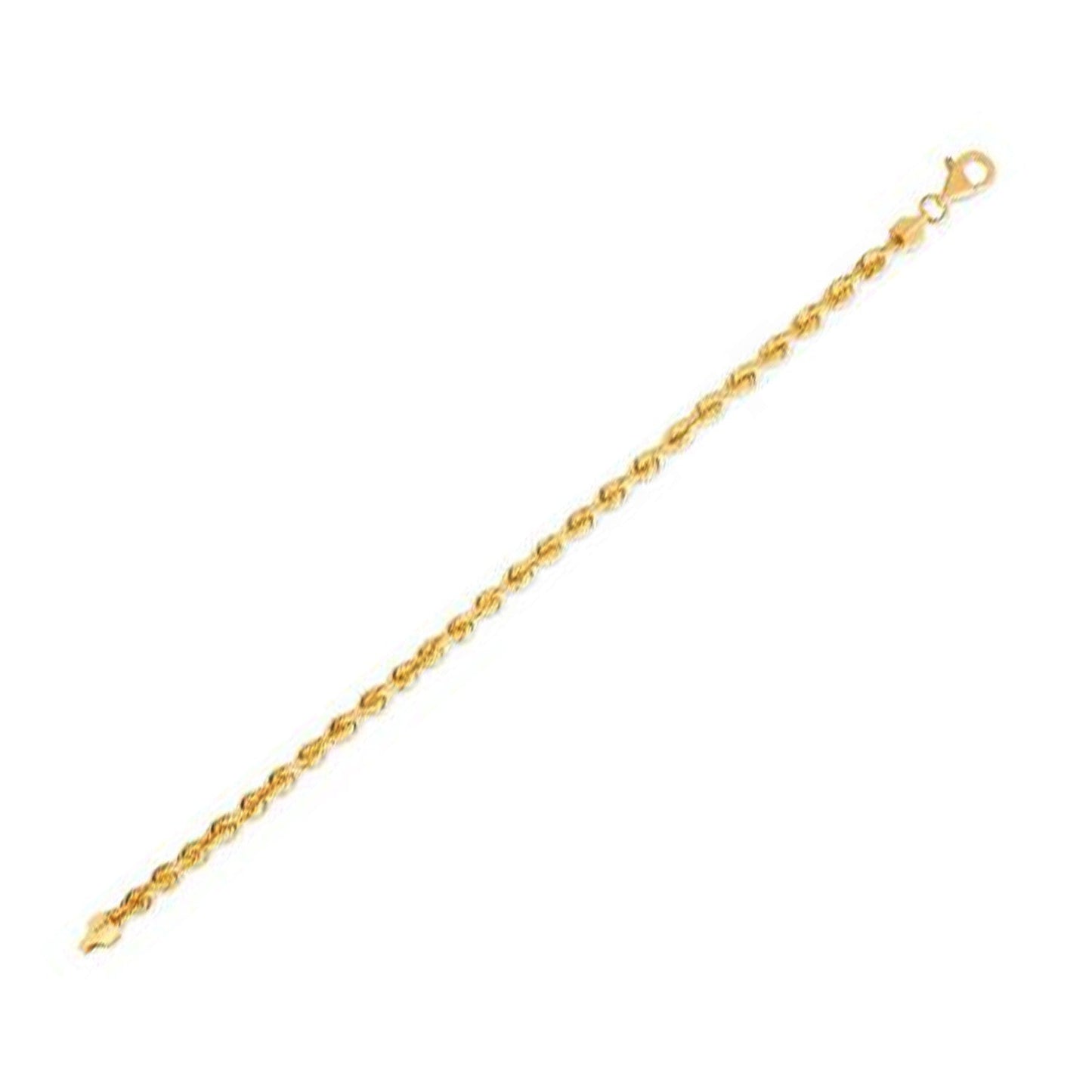 14k पीला सोना लाइट रोप चेन (4.30 mm)