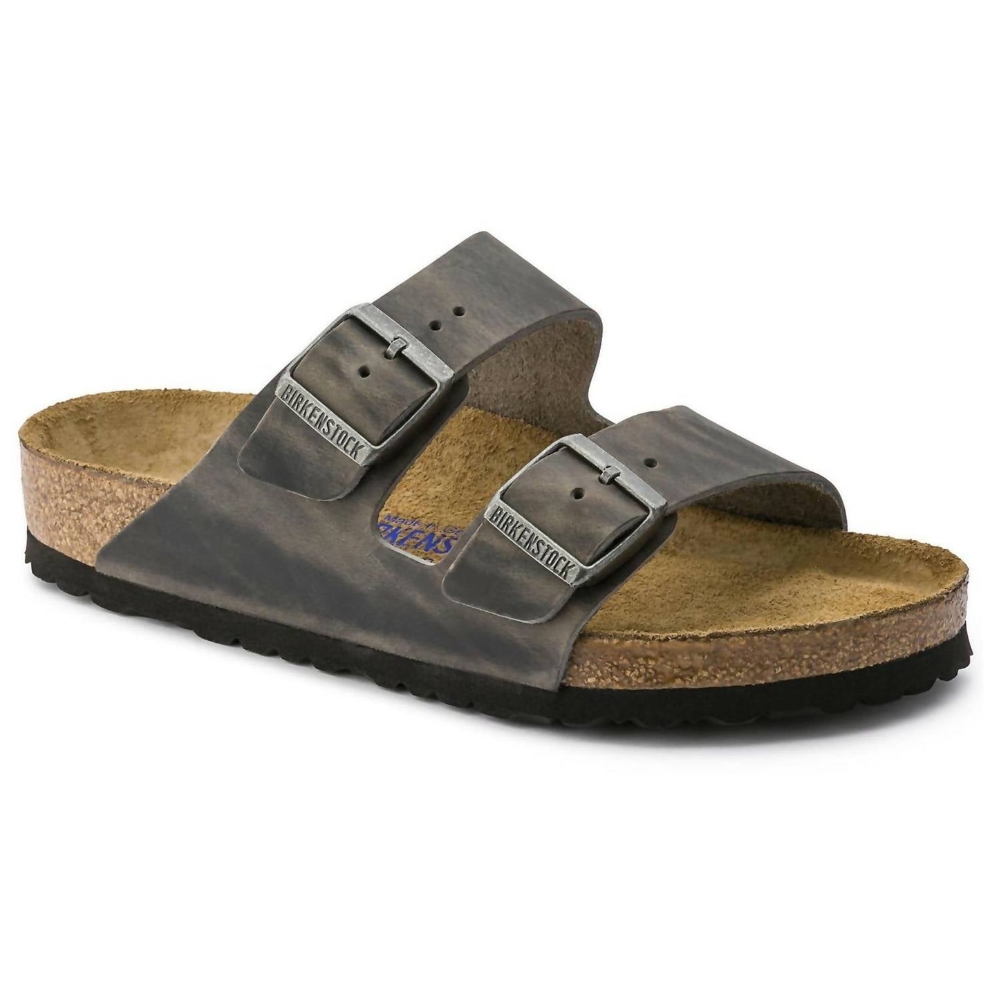 Birkenstock - महिलाओं के लिए एरिज़ोना सॉफ्ट फुट बेड स्लाइड सैंडल
