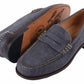 Martin Dingman - Men's Distressed Suede Penny Loafers
