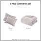 King/Cal King Crushed Velvet Sherpa Reversible Comforter Set