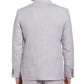 Cubavera Men's Classic Fit Solid Delave Linen Sport Coat Gray Size Medium