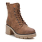 Xti - Women's Lace-Up Heeled Booties
