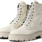 La Canadienne - Women's Yasmine Quilted Leather Lace Up Boots