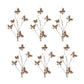 Blue and Orange Wire Butterfly Spray (Set of 6)