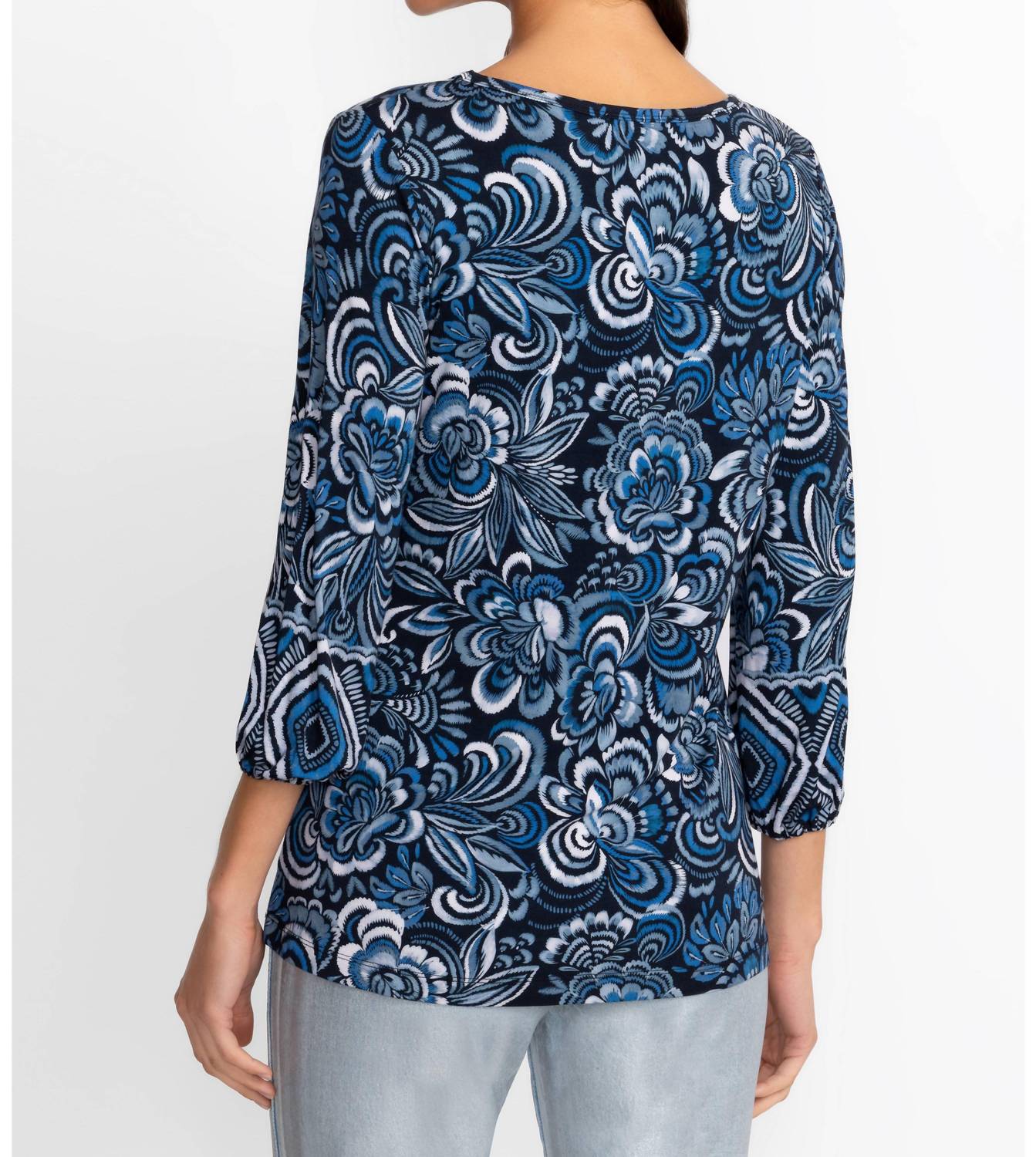 Johnny Was - Janie Favorite Puff Sleeve Knit Tee